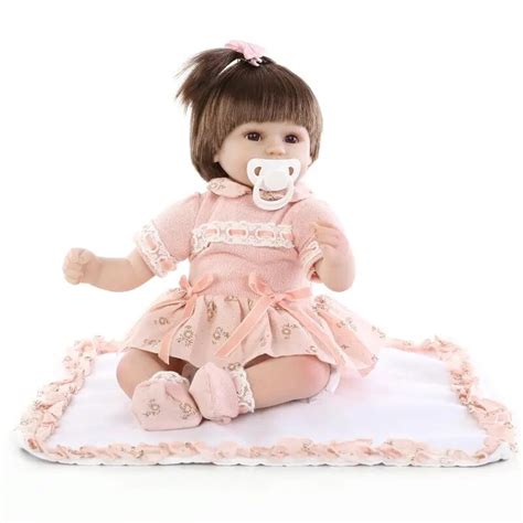 42cm New Born Baby Dolls Bebe Reborn Menina Children Best T Silicone