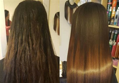 Keratin is a very strong protein that our hair, nails, skin and teeth are made out of. Keratin Hair Straightening Treatment