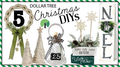 NEW Dollar Tree Christmas DIYs High End Farmhouse Easy And Fun DIYs Friend Friday YouTube