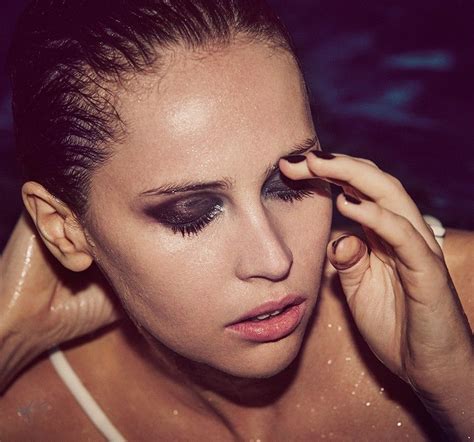 Felicity Jones Photographed By Guy Aroch For Violet Grey Makeup By