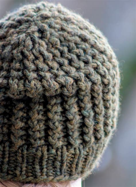This free cable knit hat pattern by tin can knits, is a wonderful design that allows you to get to grips with cables! Super Bulky Knit Men's Beanie | AllFreeKnitting.com