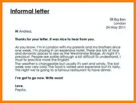 What Is The Proper Format Of Writing Informal Letters Quora