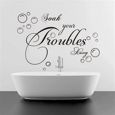 English Quote Bubble Bath Soak Bathroom Wash Room Home Decor Wall Stickers Sofa Wall Creative