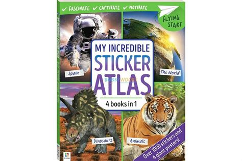 My Incredible Sticker Atlas 4 Books In 1 Booky Wooky