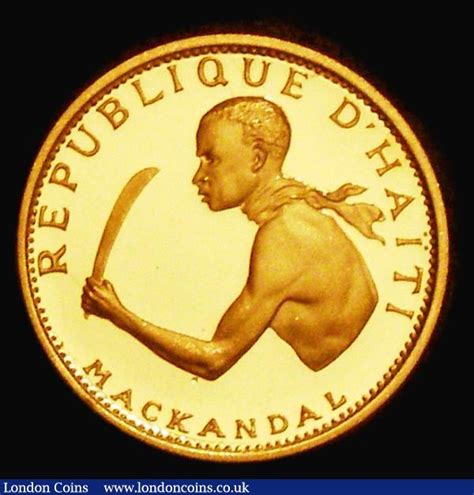 Haiti 20 Gourdes 1967 10th Anniversary Of The Revolution Mackandal