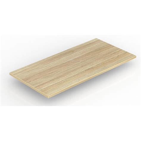 Laminate and melamine are common finish surfaces for many countertops, cabinets, and shelves, but these plastic materials are known for being susceptible to wear—not to mention becoming quickly outdated. New Oak 25mm Melamine Rectangle Desk Top | Office Stock