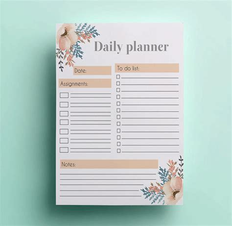 5 Printable Day Planner Templates Doc Pdf Excel Free And Premium