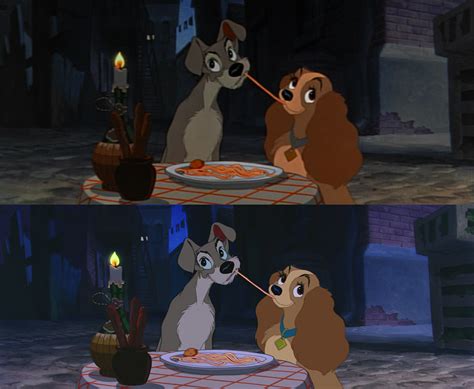 Walt Disney Comparisons Lady And The Tramp Limited Issue Dvd Vs