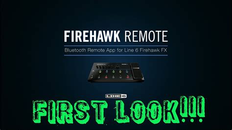 Line 6 Firehawk Remote App First Look Youtube