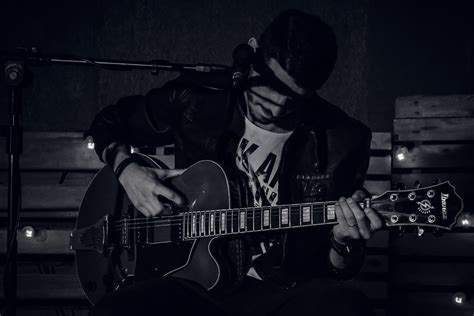 Free Images Music Black And White Guitar Concert Darkness