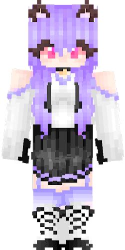 Purple Maid Cat Girl Uwu 128x128 Nova Skin
