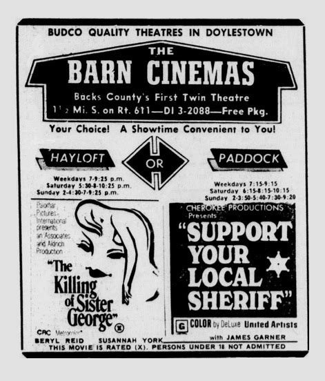 On the street of south easton road and street number is 1745. AMC Barn 5 in Doylestown, PA - Cinema Treasures