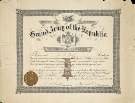 Grand army is ashley's first television role. Grand Army of the Republic, Department Commander of Wisconsin | Historical Object | Wisconsin ...