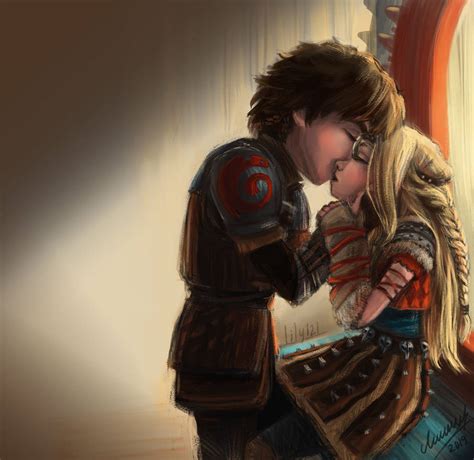 hiccup and astrid by lily 121 on deviantart