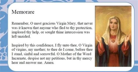 Salvation prayer prayer card (lot of 2 laminated prayer cards. Printable Memorare Prayer Card | Memorare prayer, Printable prayers, Prayers