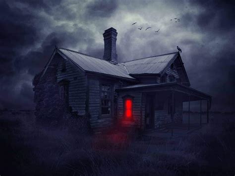 22 Easy Steps To Create This Haunted House Scene Photoshop Tutorials