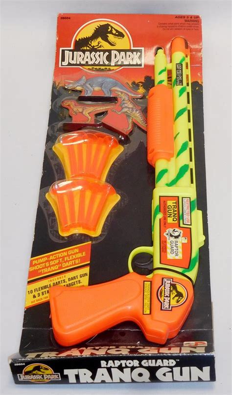 Sold Price 1993 Jurassic Park Raptor Guard Tranq Gun Carded November 1 0117 500 Pm Est