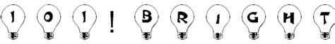 Free Light Bulb Fonts