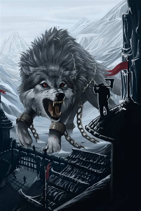 Angry Fenrir By Alan Lugon Ferreira Anime Wolf Drawing Anime Wolf