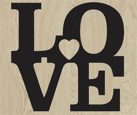 Free Laser Cut Files Love Letters Heart Free Dxf Free Vector