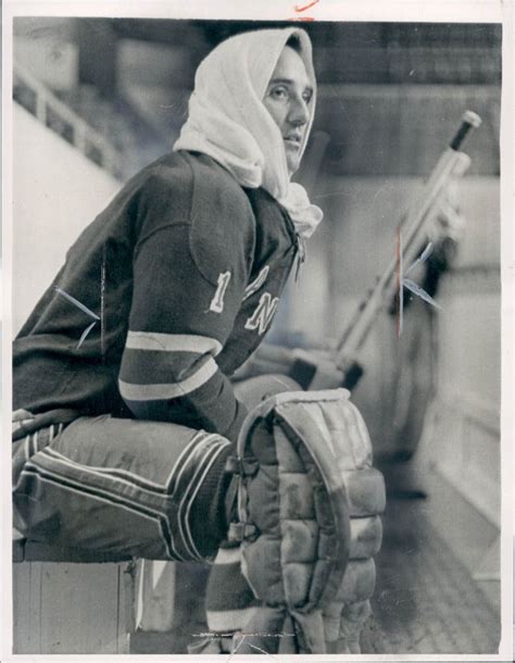 Jacques Plante C 1964 Rangers Team Practice Bruins Hockey