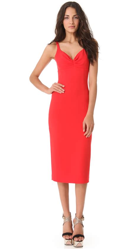 Lyst Lwren Scott Sleeveless Red Dress In Red