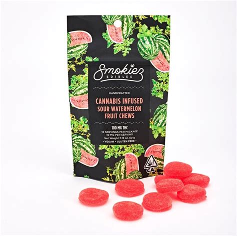 Smokiez Edibles Fruit Chews Sour Watermelon Foli Farms Llc Cannabis