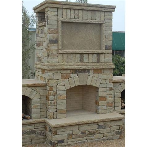 36 In Firerock Arched Masonry Outdoor Wood Burning Fireplace Outdoor