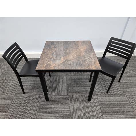Satellite map of abou tabilo: Urban Rust table with 2 Fresco Anthracite Dining Chairs ...