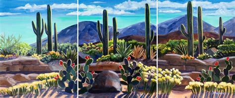 After A Good Rain By Diana Madaras Desert Painting Large Painting