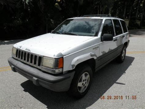 Jeep Grand Cherokee 1993 White For Sale 1j4gz58s5pc628680 93 Jeep