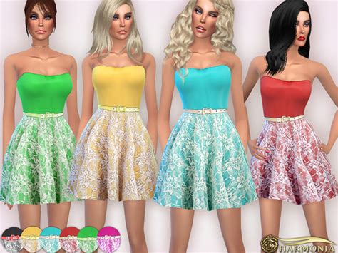 Laced In Love Skater Dress By Harmonia At Tsr Sims 4 Updates