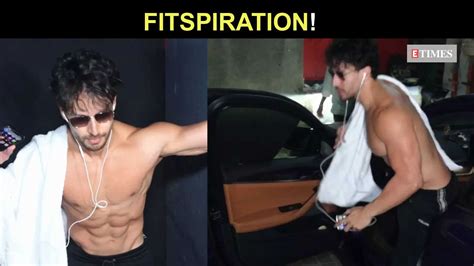 Tiger Shroff Goes Shirtless Flaunts His Sculpted Body Outside Gym