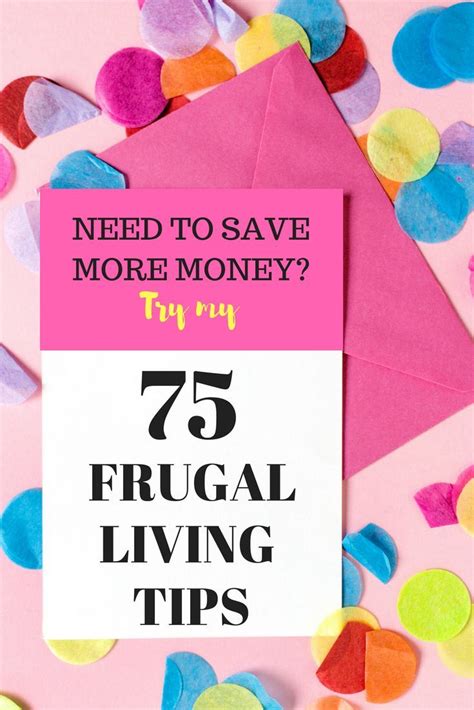 A Pink Envelope With The Text Need To Save More Money Try 65 Frugal