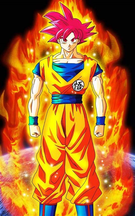 Goku Super Saiyajin Fase Dios Personajes De Dragon Ball Arte De My Xxx Hot Girl