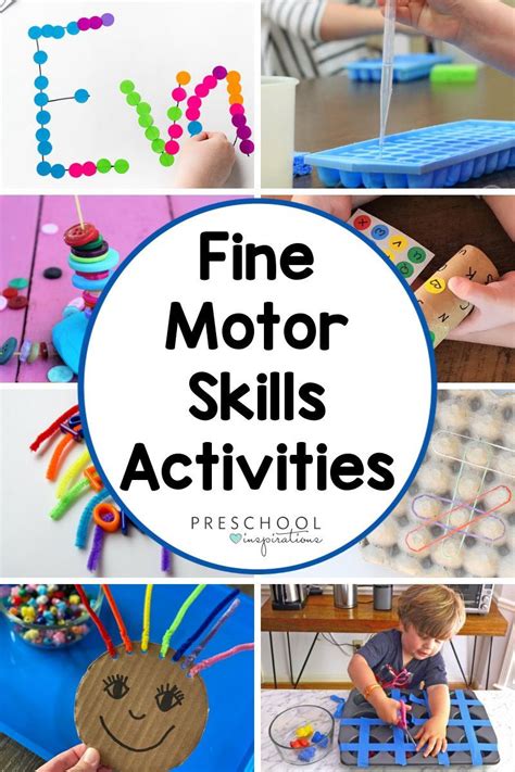 Fine Motor Activities For Preschoolers Preschool Fine Motor Fine