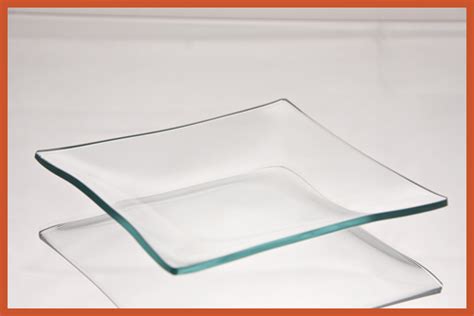 5 Square Clear Glass Plate 18 Thick