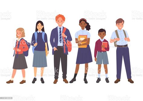 School Kids Collection Stock Illustration Download Image Now