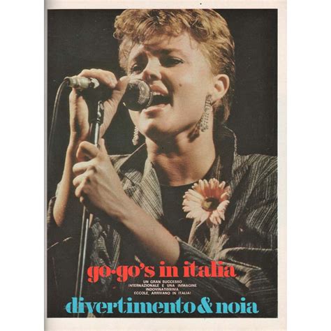 Ciao 2001 28 11 1982 Italian 1982 Music Magazine De Go Go S Belinda Carlisle Magazine