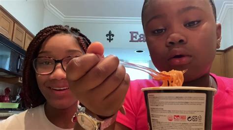 Lil Sis Vs Big Sisspicy Noodle Challenge Youtube