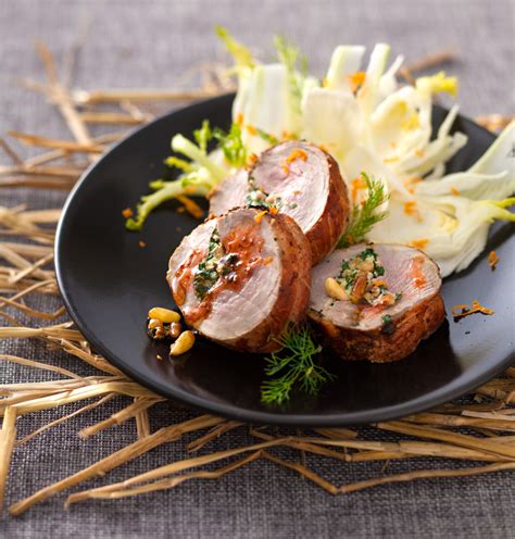 Filet mignon farci salade de fenouil à lorange pour 6 personnes