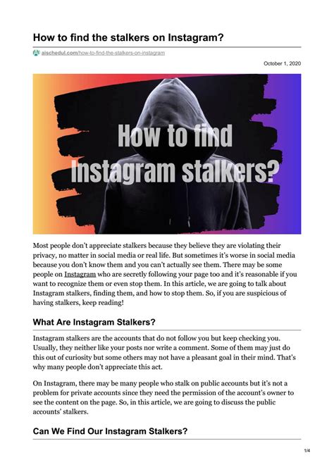 How To Find The Stalkers On Instagram By Aischedul Issuu