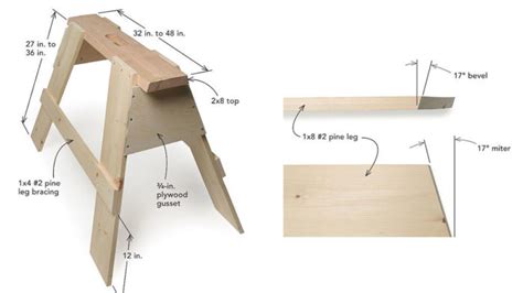 Stackable Sawhorse Plans