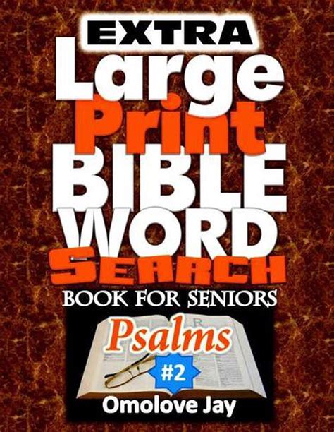Extra Large Print Bible Word Search Book For Seniors Psalms A Unique