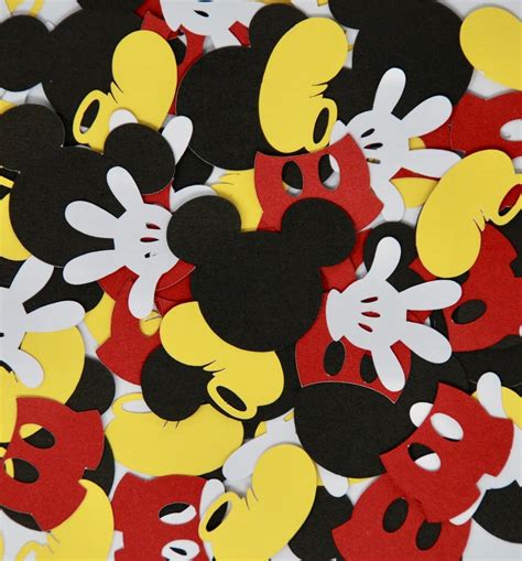 Disney Themed Partymickey Mouse Confettimickey Mouse Party Etsy