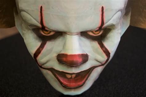 Pennywise 3d Mask Paper Mask Template Etsy