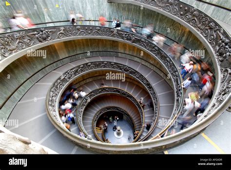Spiral Staircase Inside The Vatican Museum Rome Italy Stock Photo Alamy