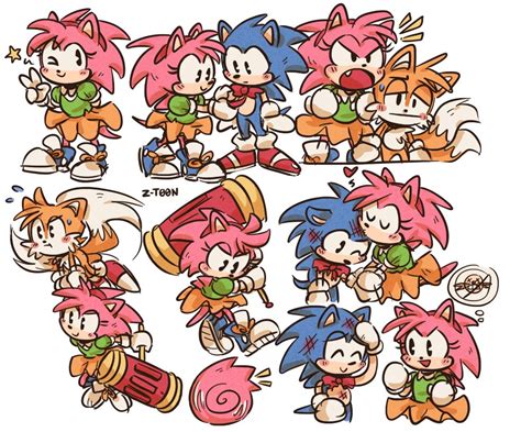 Sonic And Amy And Tails Sonic The Hedgehog Wallpaper 44494190 Fanpop