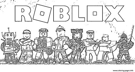 Roblox Team Coloring Page Printable