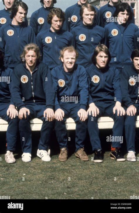 scottish football team photo 1974 may 1974 l r front row denis law archie gemmel and kenny